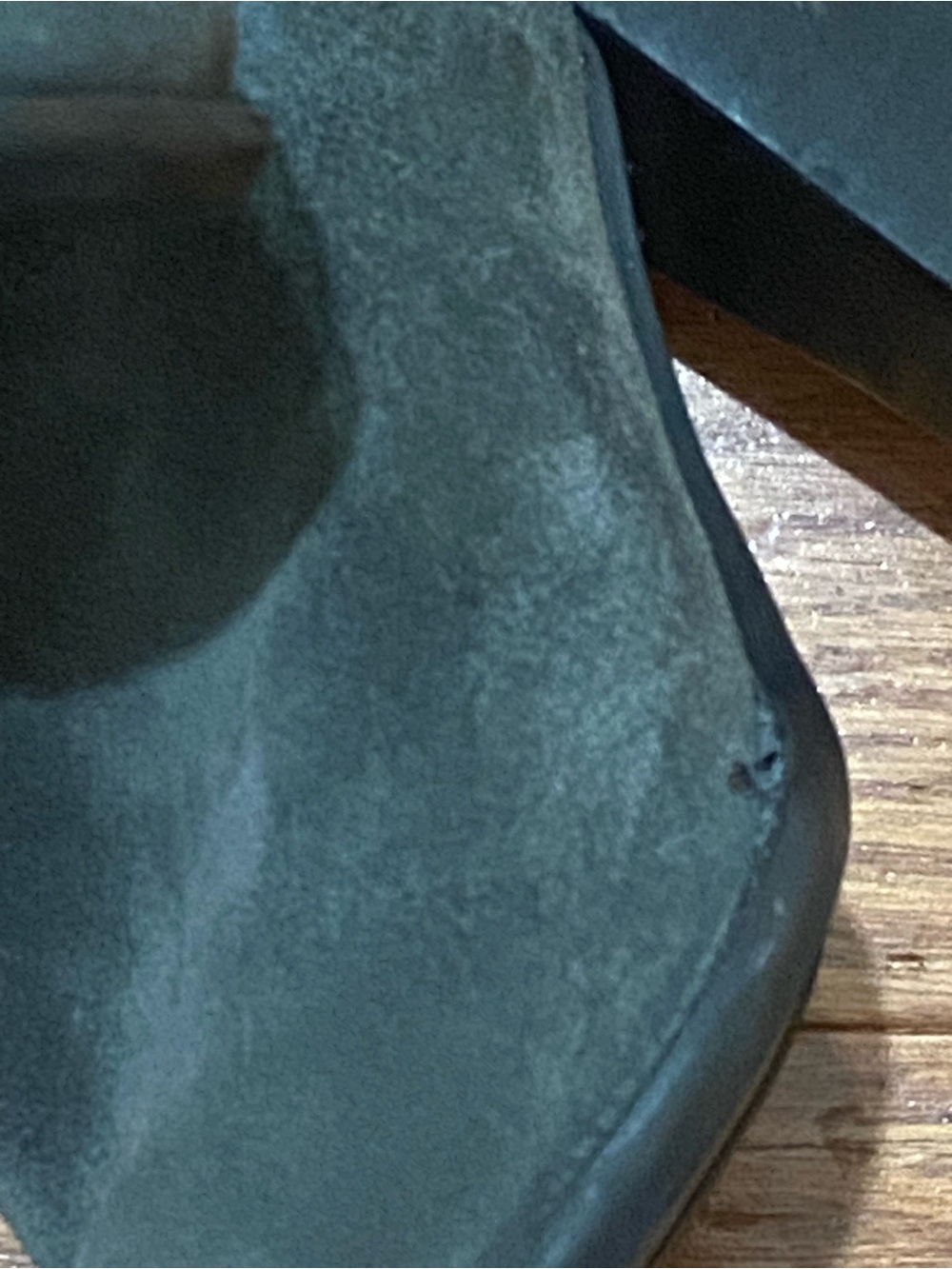 Vince Camuto Tall Suede Block Heel Boots in Dark Grey - Picture 6 of 7
